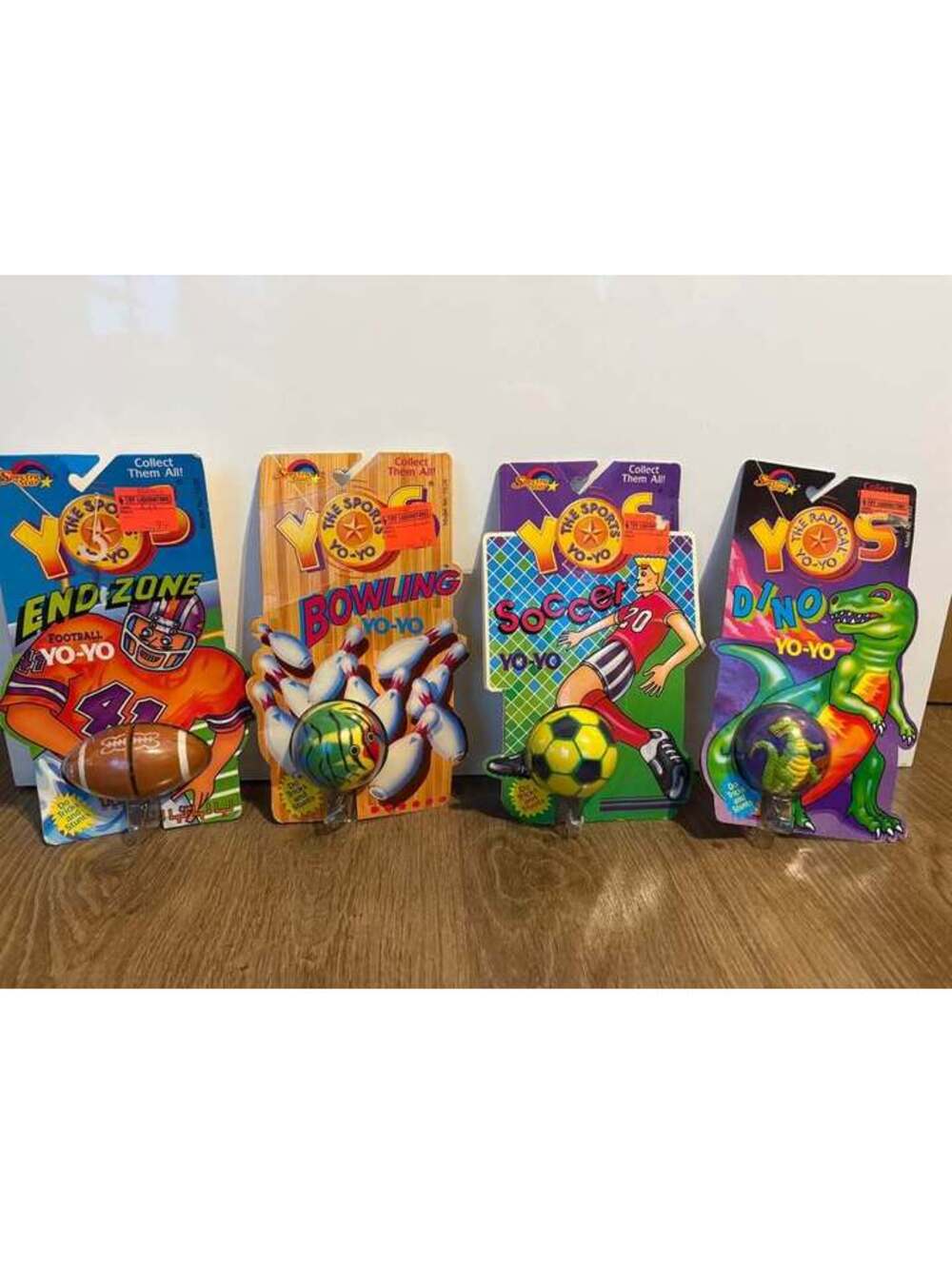 vintage Spectra Star "The Sports Yo-Yo" collectibles from the 1990s lot of 4